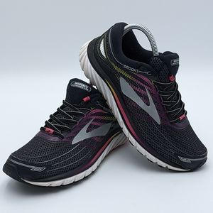 Brooks Glycerin GTS 15 Womens Size 8.5 Black Multicolor Running Shoes Sneakers
